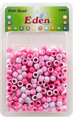 [BR9WPIN] Eden 2 Tone XLG Blister Med Round Bead-Pink#BR9WPIN-pk