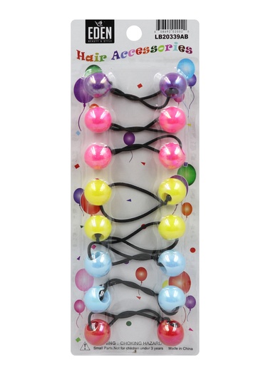 [LB20339AB] Eden 20mm Hair Ball-2AB Asst #LB20-339AB -pk