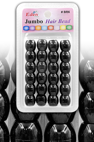 Eden Jumbo Blister SM Bead-BlacK#BR6-BK-pk