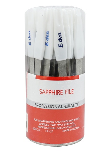 [PF07J] Eden 7" Sapphire Nail File #PF07J (60 pc/jar)