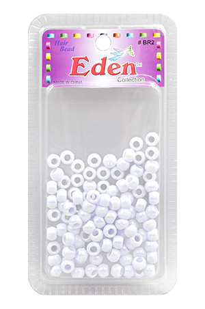 [EDN22201L] Eden SM Blister Round Bead-AB-White#BR2WAB-pk