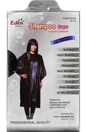 [EDN49202] Eden Shampoo Cape-Black #SA202-dz