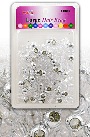 Eden XGL Blister Round Bead-M Sil Clear#BR89MSC-pc