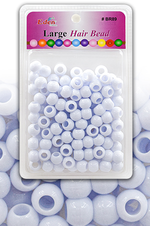 Eden XGL Blister Large Round Bead -White #BR89W -pc
