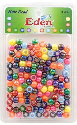 [WR9AAB] Eden XLG Blister Med Round Bead-AB Ast#BR9-AAB-pk
