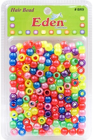 [BR9PAS] Eden XLG Blister Med Round Bead-Pastel Asst #BR9-PAS -pk