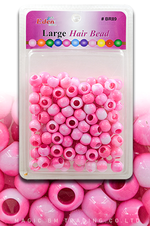 Eden XLG Blister Round Bead-Pink#BR89-WPINK-pk
