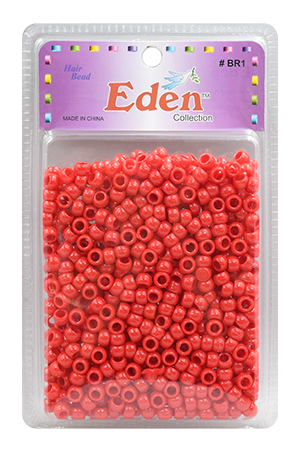 Eden XLG Blister Round Bead-Red #BR1RED-pk