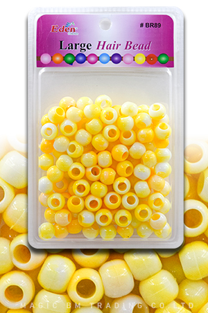 [EDN27890L] Eden XLG Blister Round Bead-Yellow#BR89WYEL-pk