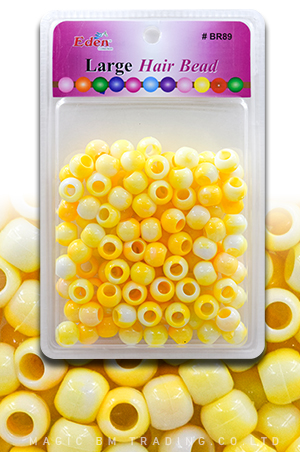 Eden XLG Blister Round Bead-Yellow#BR89WYEL-pk