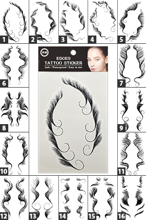 [MG96454] Edges Tattoo Sticker #HCR99645-dz