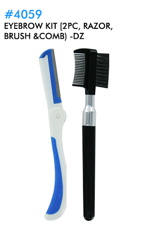[MG94059] Eyebrow Kit [2pc, Razor, Brush &Comb) #4059 -dz