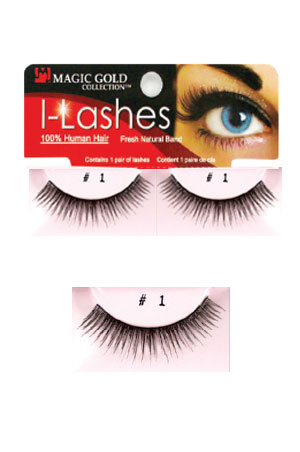 [MG91831] Eyelashes #1 Black (Magic Gold)