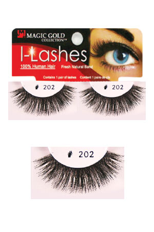 [MG91885] Eyelashes #202 Black (Magic Gold)