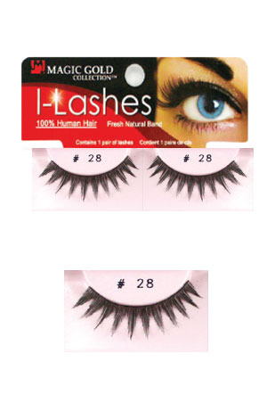 [MG91867] Eyelashes #28 Black (Magic Gold)