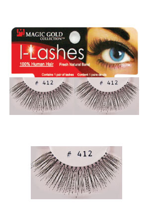 [MG91889] Eyelashes #412 Black (Magic Gold)