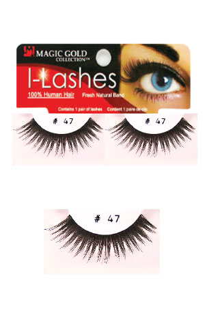 [MG91878] Eyelashes #47 Black (Magic Gold)
