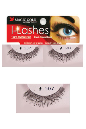 [MG91891] Eyelashes #507 Black (Magic Gold)