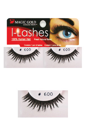 [MG91892] Eyelashes #600 Black (Magic Gold)
