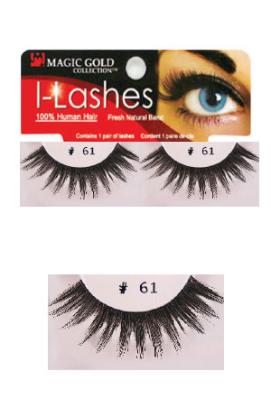 [MG91880] Eyelashes #61 Black (Magic Gold)