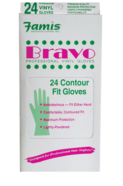 [FAM35900] Famis Bravo 24 ContourVinyl Gloves #V0242