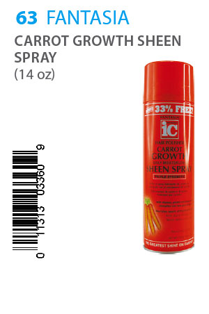 [FAN03360] Fantasia IC Carrot Growth Sheen Spray (14oz)#63