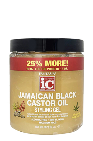 [FAN04033] Fantasia IC Jamaican Black Castor Oil Styling Gel(20oz) #133