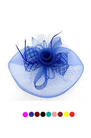 [MG97591] Fascinator Hat with Clip On#7591[ASST] - pc