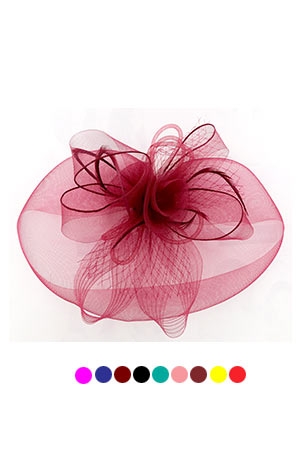 [MG97592] Fascinator Hat with Clip On#7592[ASST] - pc