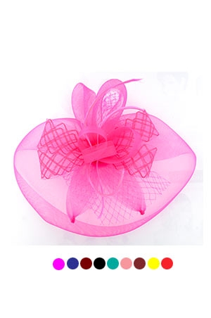 [MG97593] Fascinator Hat with Clip On#7593[ASST] - pc
