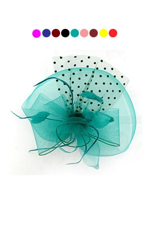 [MG97597] Fascinator Hat with Clip On#7597[ASST] - pc