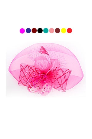 [MG97598] Fascinator Hat with Clip On#7598[ASST] - pc