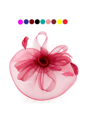 [MG97600] Fascinator Hat with Clip On#7600[ASST] - pc