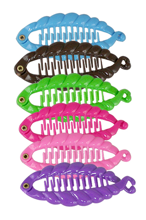 [MG23573] Fish Comb #2357 Black - dz
