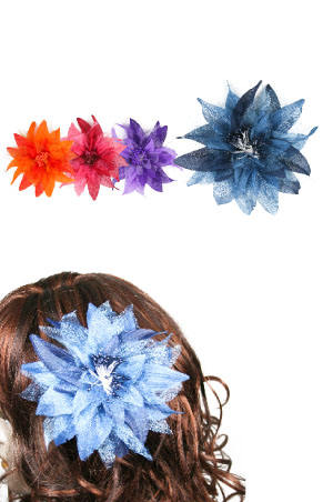 [MG30179] Flower Hair Clip 3in1 [Flower] #3079 -dz