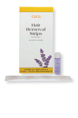 [GIG03990] GiGi Hair Removal Strips forFace(24Appl)-Lavender&Vanilla#18