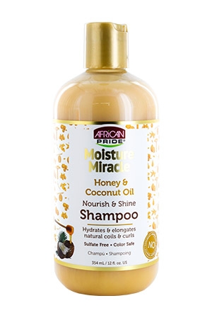 [AFP15512] African Pride Moist Miracle Honey & Coconut Shampoo(12OZ)#74