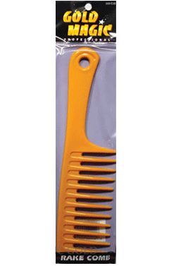 [MG00028] Gold Magic Large Rake Comb -dz