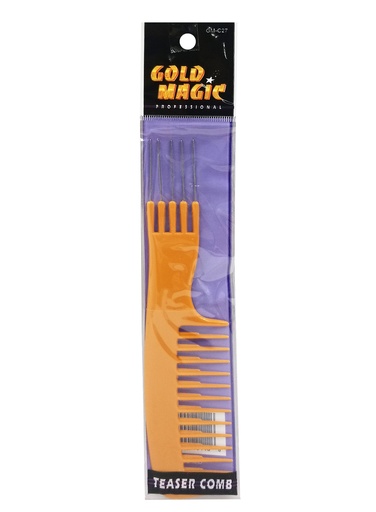 Gold Magic Steel Pin Teaser Comb #GM-C27 -dz