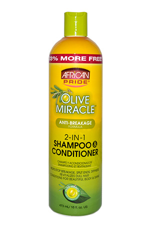 [AFP44016] African Pride Olive Miracle 2in1 Shamp&Conditioner(16oz)#35B