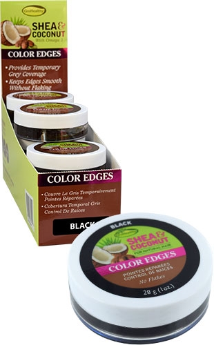 [SFP66458] Gro Healthy Shea & coconut Color Edge-Black(1oz/12/ds)-ds#54